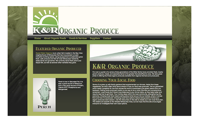 Dalby KR Organic website design